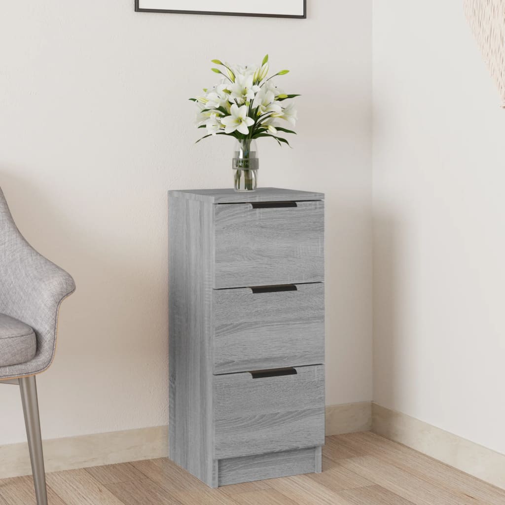 Buffet Sonoma gris 30x30x70 cm Bois d'ingénierie - XIOS