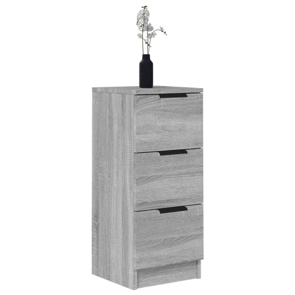 Buffets 2 pcs Sonoma gris 30x30x70 cm Bois d'ingénierie - XIOS