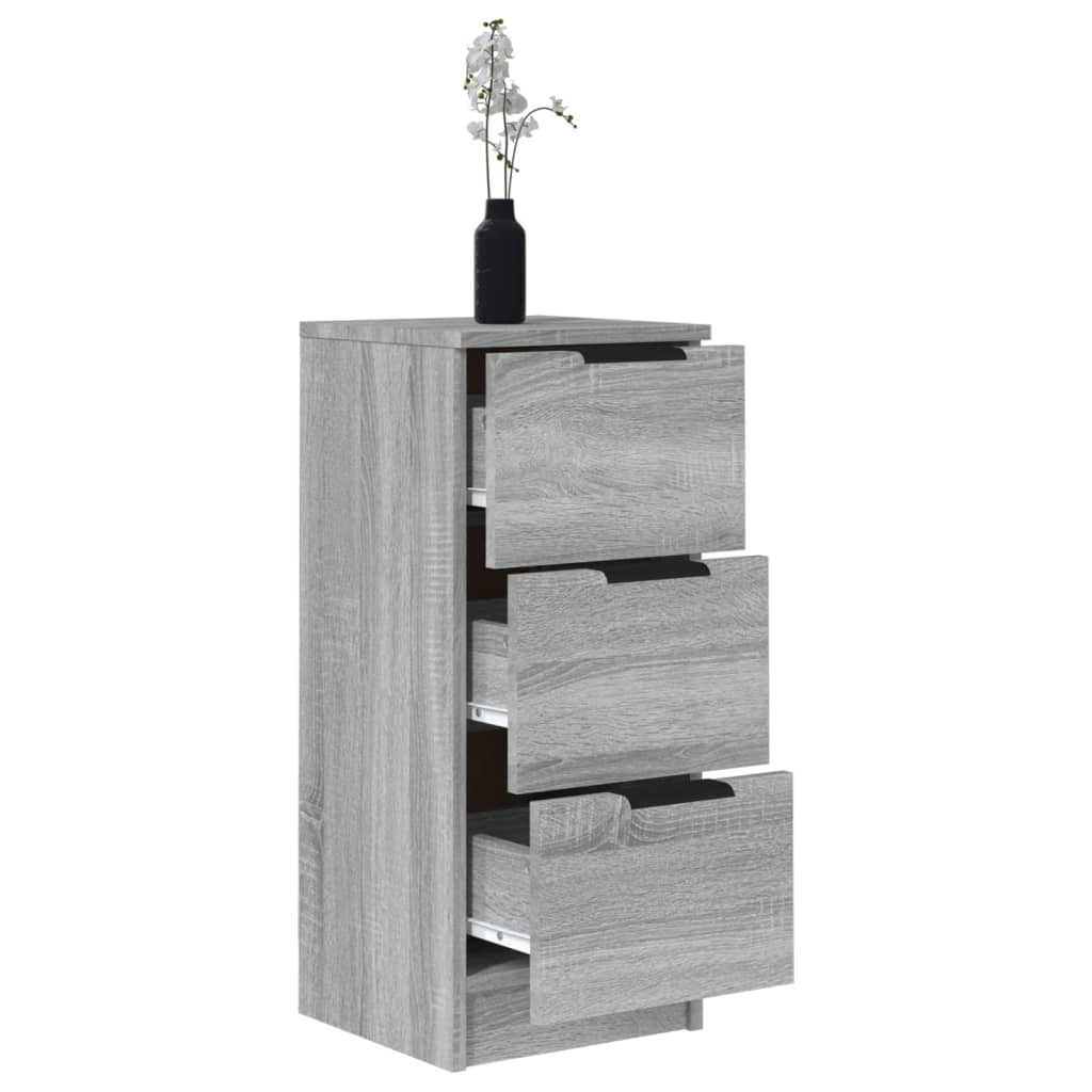 Buffets 2 pcs Sonoma gris 30x30x70 cm Bois d'ingénierie - XIOS