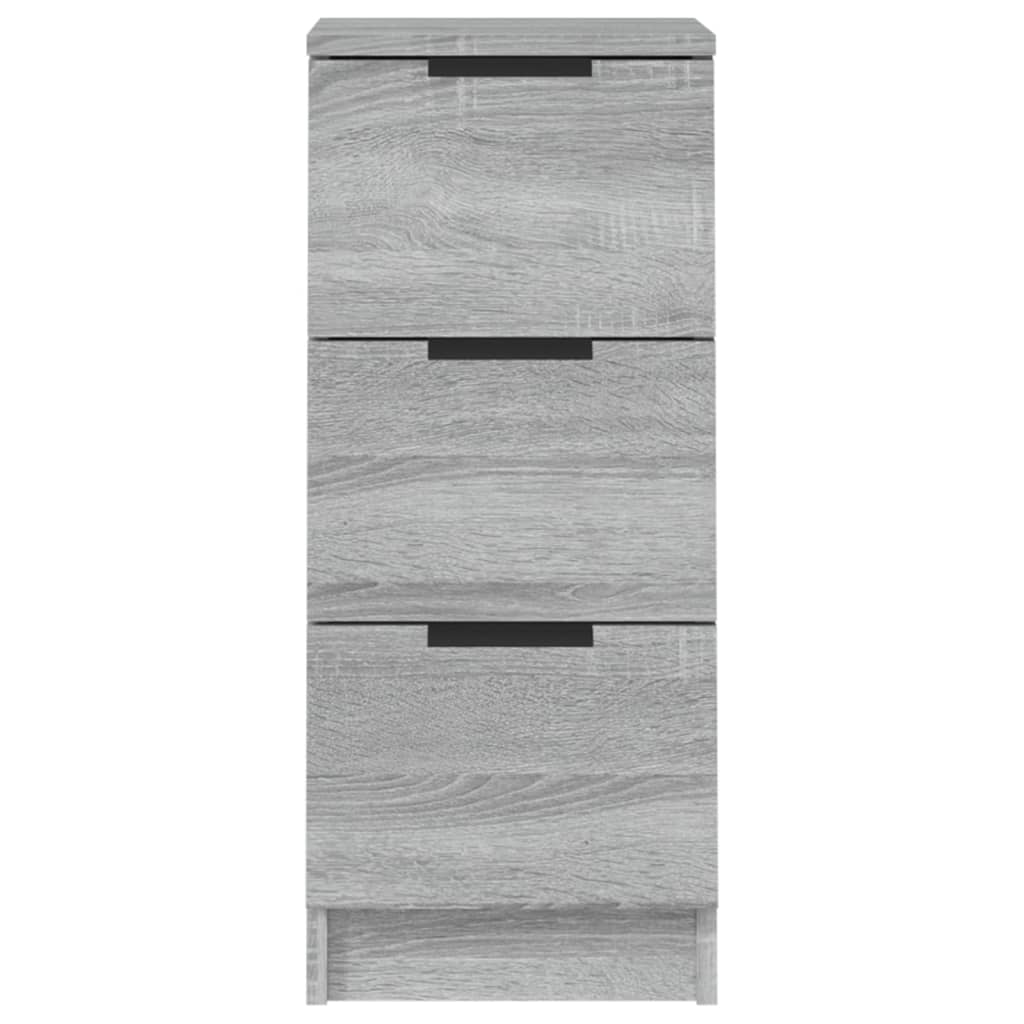 Buffets 2 pcs Sonoma gris 30x30x70 cm Bois d'ingénierie - XIOS