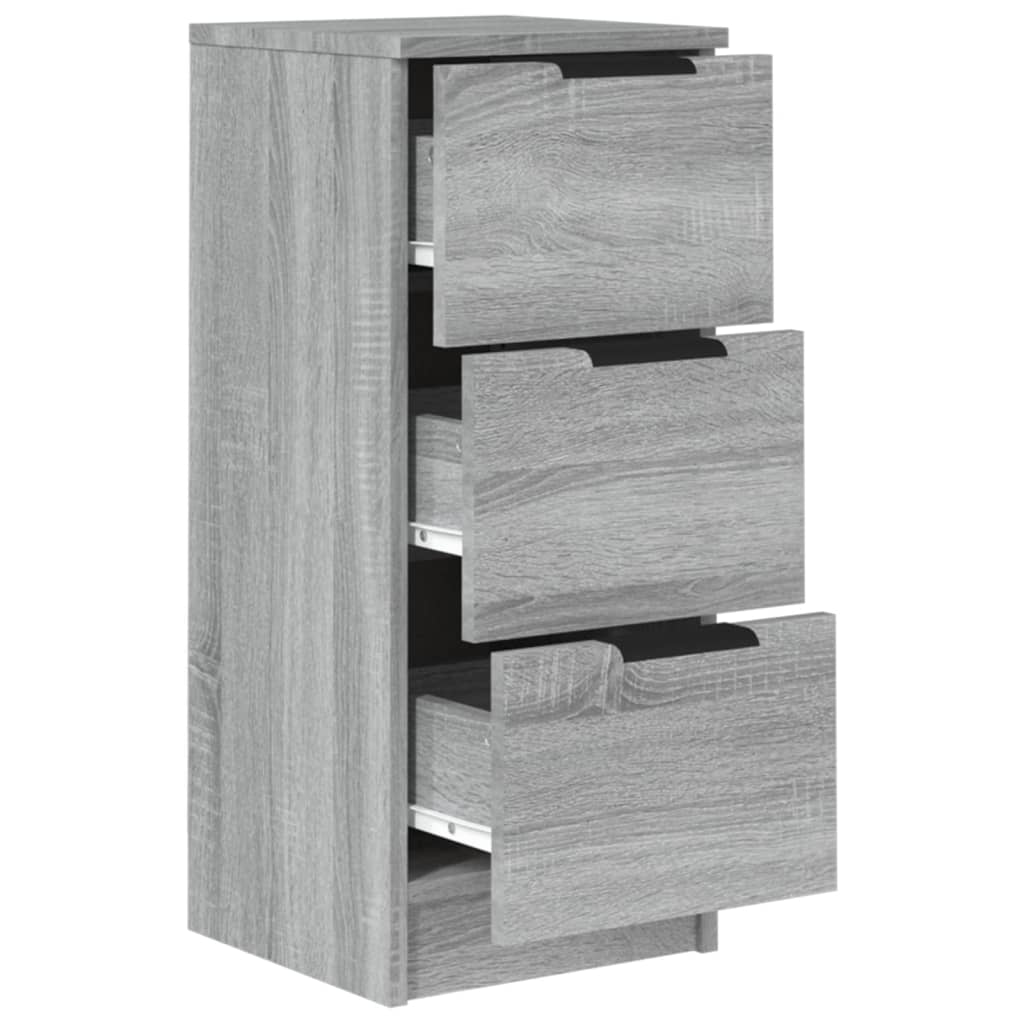 Buffets 2 pcs Sonoma gris 30x30x70 cm Bois d'ingénierie - XIOS