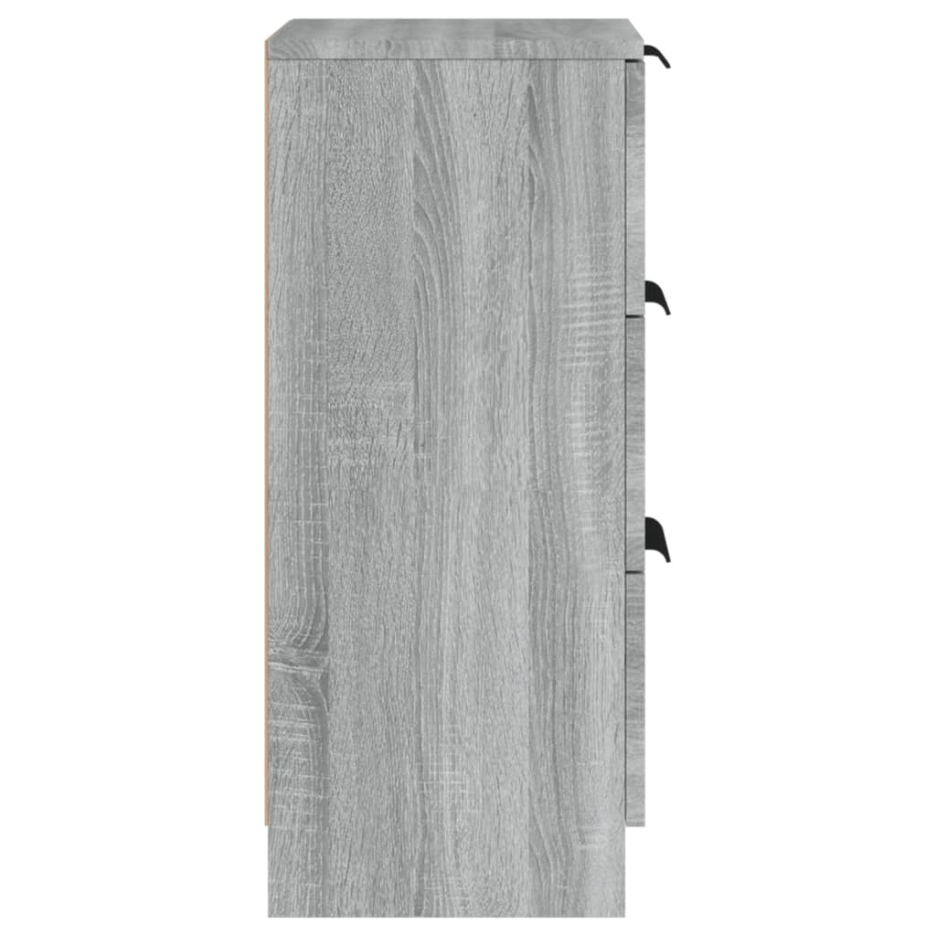Buffets 2 pcs Sonoma gris 30x30x70 cm Bois d'ingénierie - XIOS