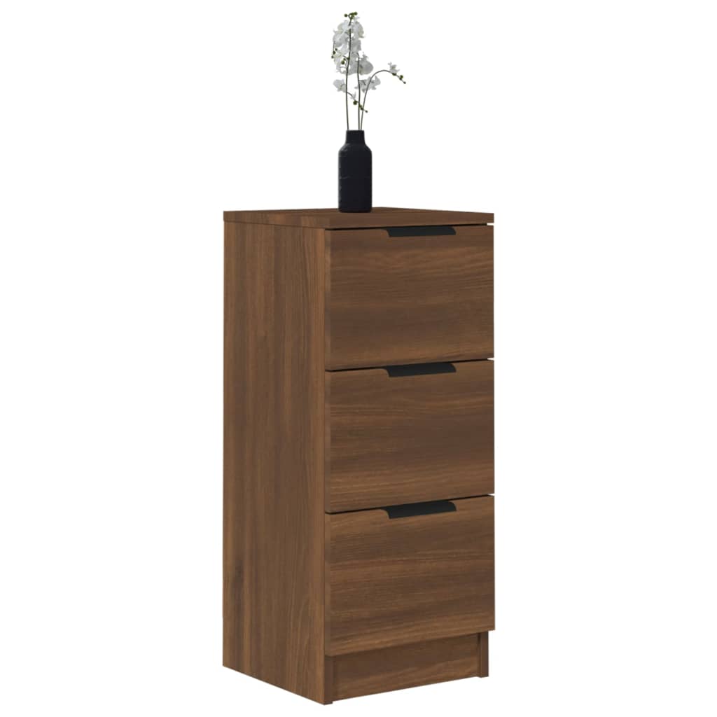 Buffets 2 pcs chêne marron 30x30x70 cm Bois d'ingénierie - XIOS