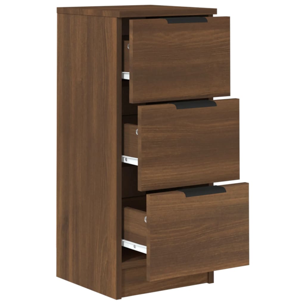 Buffets 2 pcs chêne marron 30x30x70 cm Bois d'ingénierie - XIOS