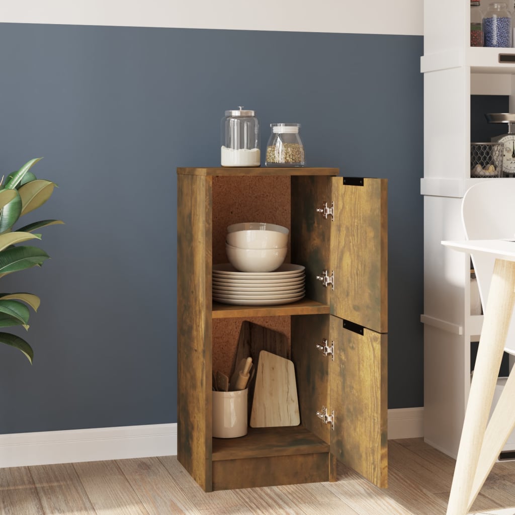 Buffet Chêne fumé 30x30x70 cm Bois d'ingénierie - XIOS