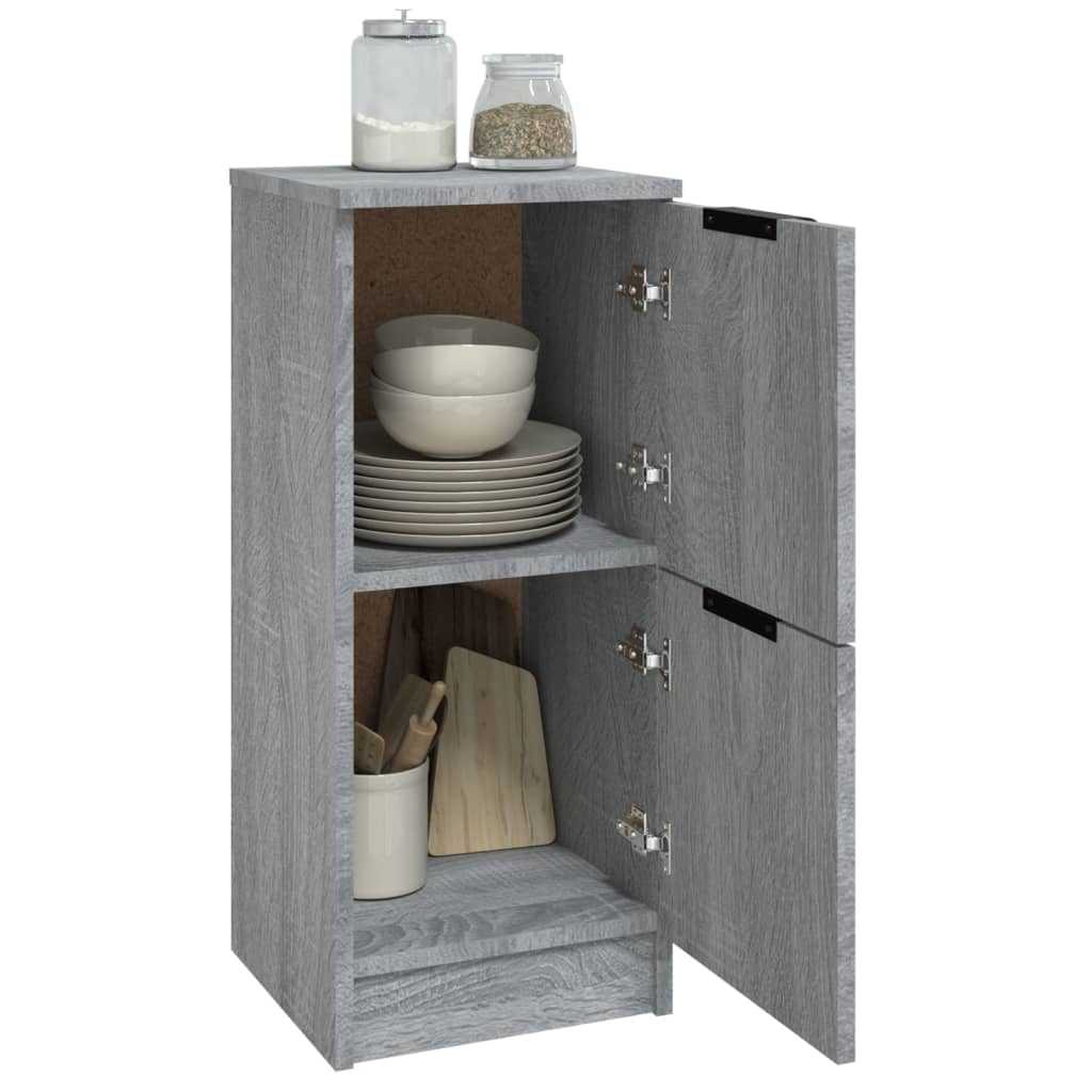 Buffets 2 pcs Sonoma gris 30x30x70 cm Bois d'ingénierie - XIOS