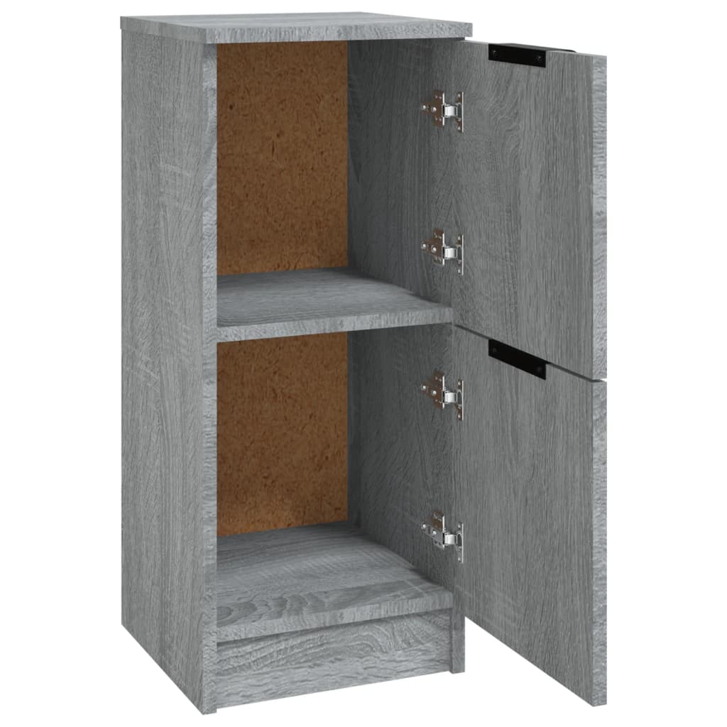 Buffets 2 pcs Sonoma gris 30x30x70 cm Bois d'ingénierie - XIOS