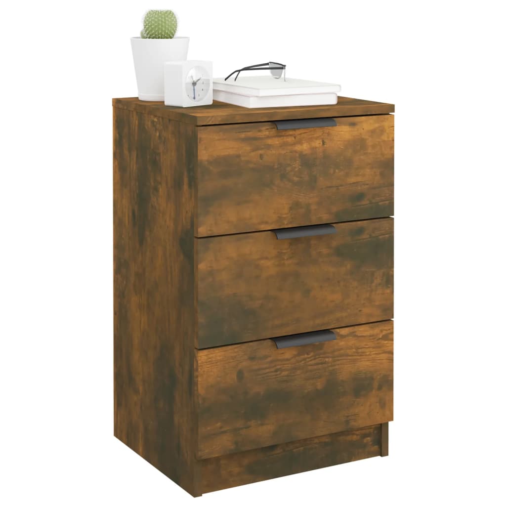 Table de chevet Chêne fumé 40x36x65 cm - XIOS