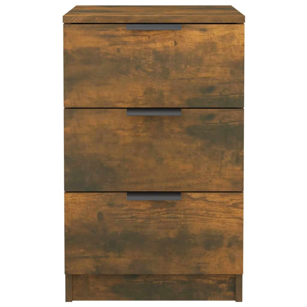 Table de chevet Chêne fumé 40x36x65 cm - XIOS