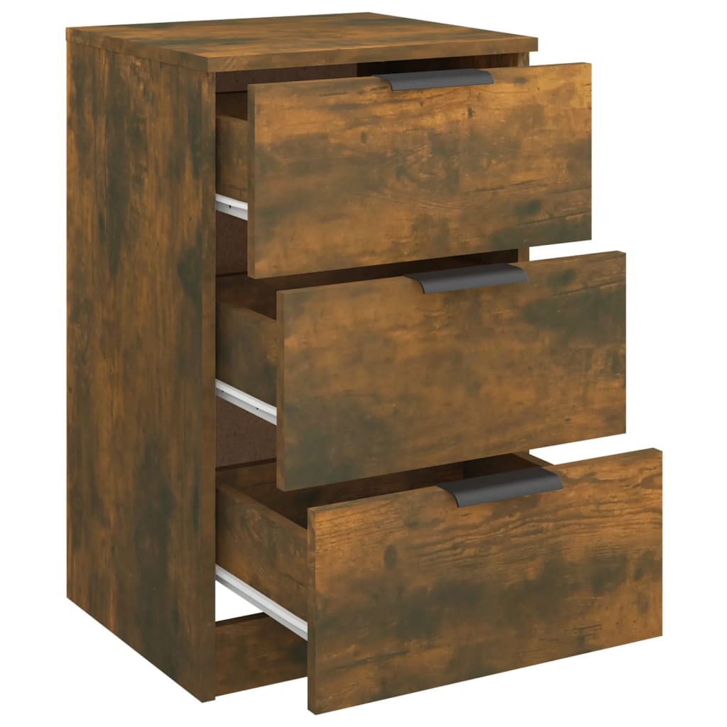 Table de chevet Chêne fumé 40x36x65 cm - XIOS