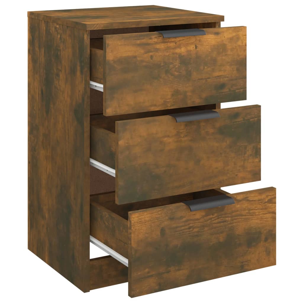 Tables de chevet 2 pcs Chêne fumé 40x36x65 cm - XIOS