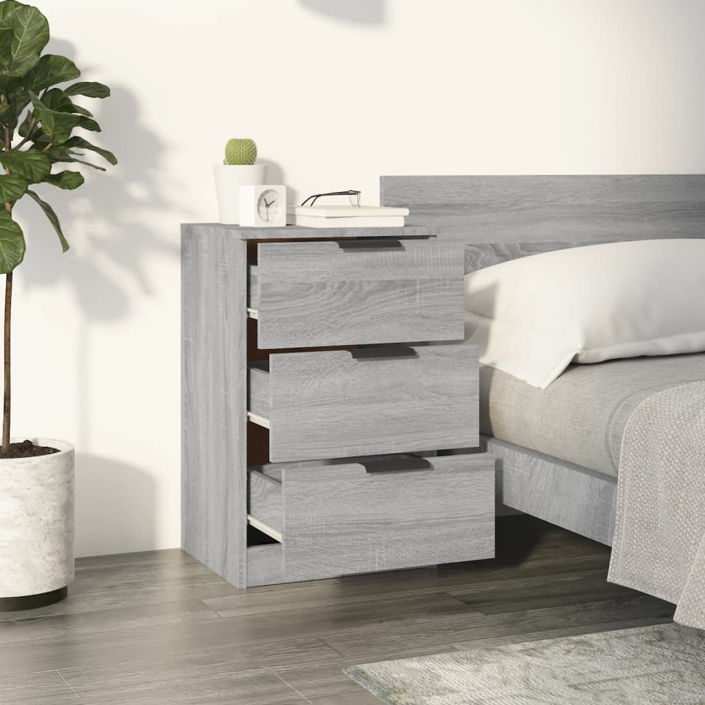 Tables de chevet 2 pcs Sonoma gris 40x36x65 cm - XIOS