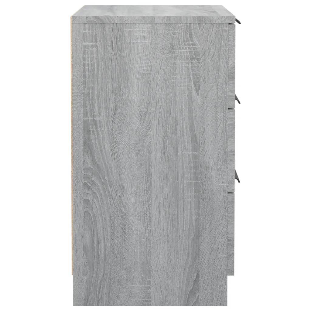 Tables de chevet 2 pcs Sonoma gris 40x36x65 cm - XIOS