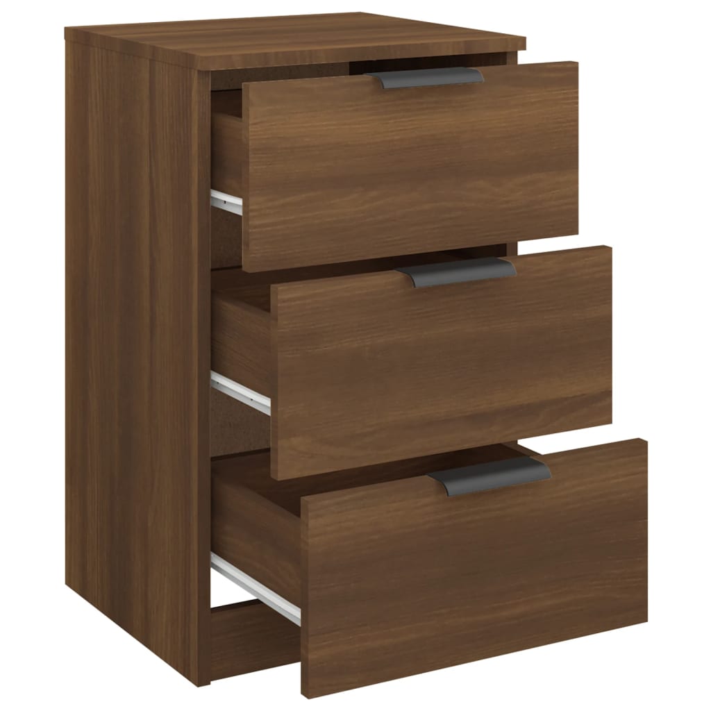 Table de chevet Chêne marron 40x36x65 cm - XIOS