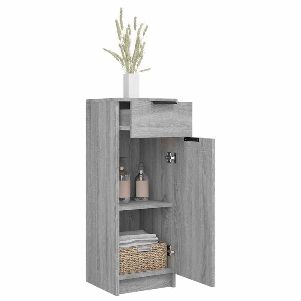 Armoire de bain Sonoma gris 32x34x90 cm Bois d'ingénierie - XIOS
