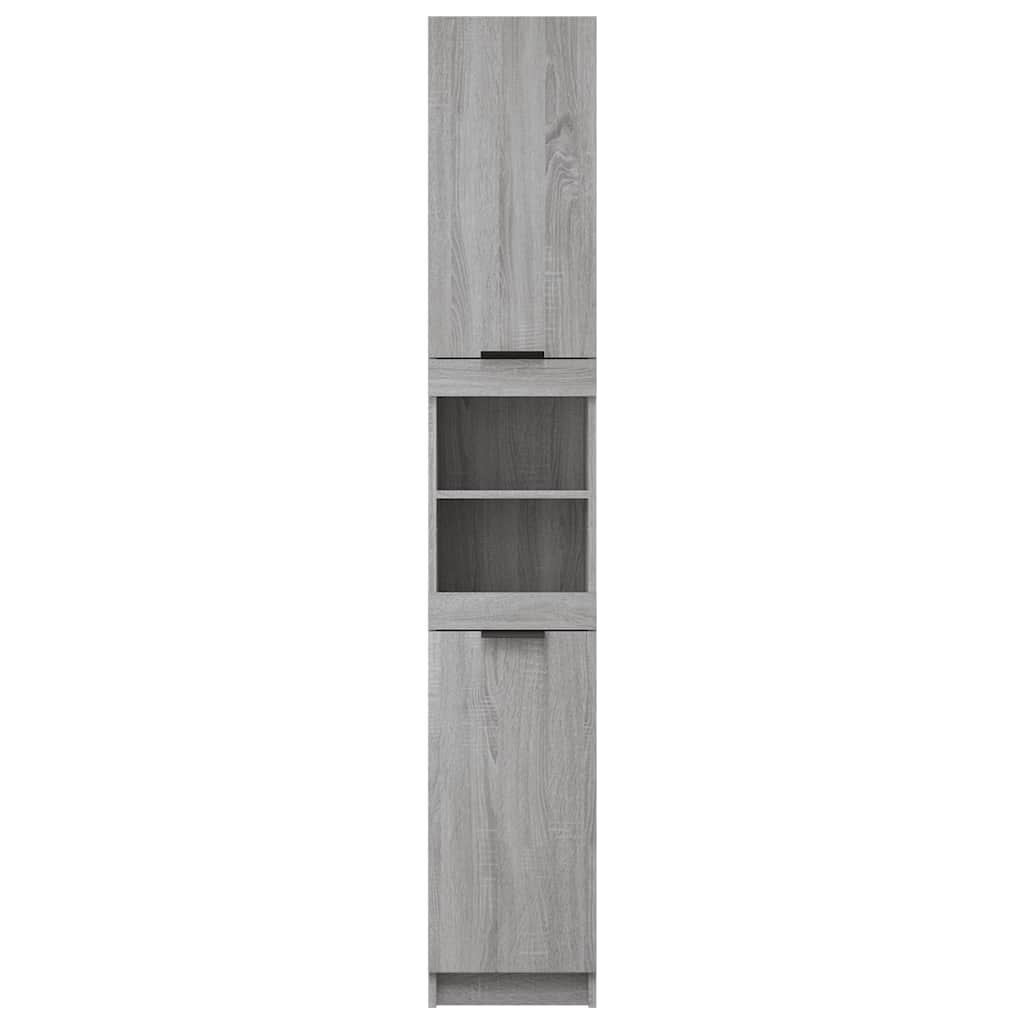 Armoire de bain Sonoma gris 32x34x188,5 cm Bois d'ingénierie - XIOS
