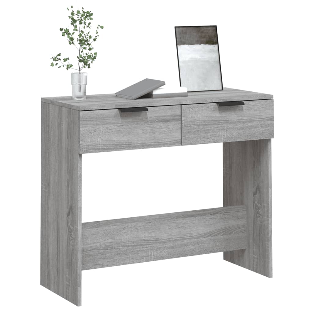 Table console Sonoma gris 90x36x75 cm Bois d'ingénierie - XIOS