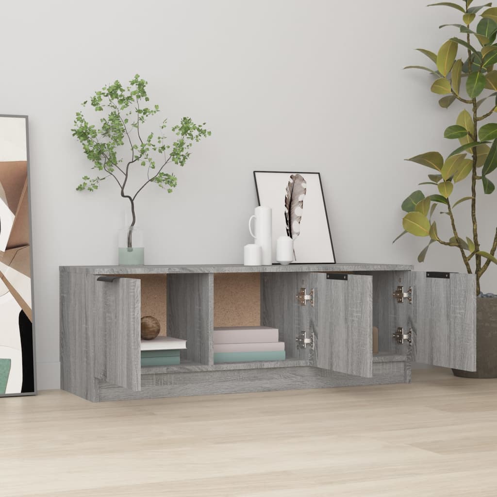 Meuble TV Sonoma gris 102x35x36,5 cm Bois d'ingénierie - XIOS