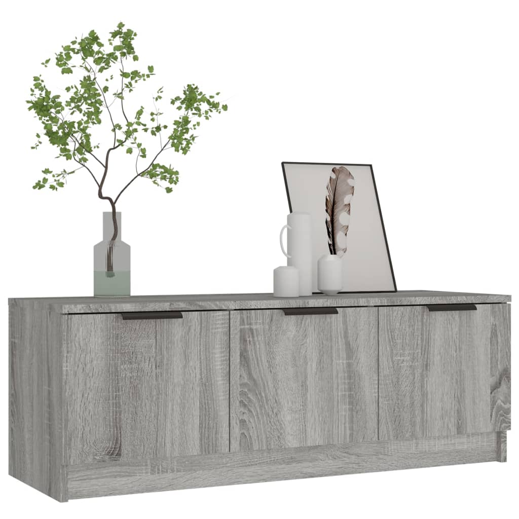 Meuble TV Sonoma gris 102x35x36,5 cm Bois d'ingénierie - XIOS