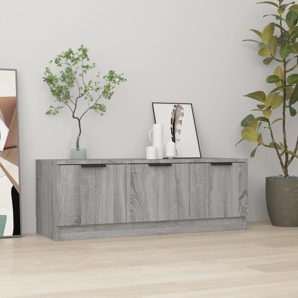 Meuble TV Sonoma gris 102x35x36,5 cm Bois d'ingénierie - XIOS