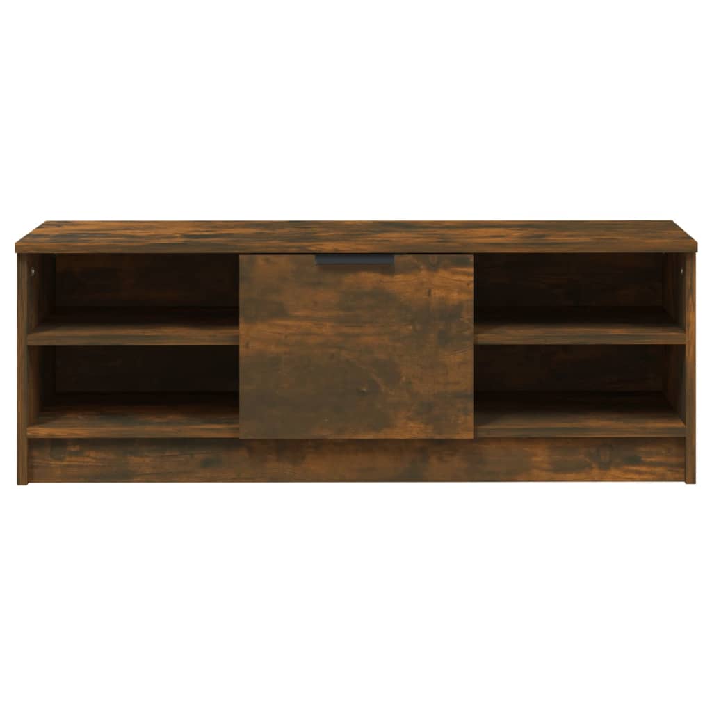 Meuble TV Chêne fumé 102x35,5x36,5 cm Bois d'ingénierie - XIOS