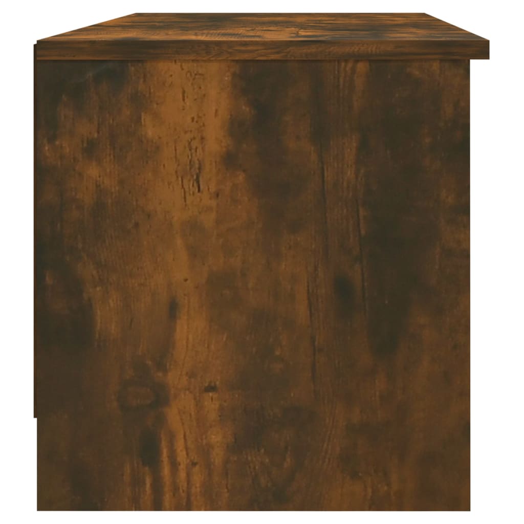 Meuble TV Chêne fumé 102x35,5x36,5 cm Bois d'ingénierie - XIOS