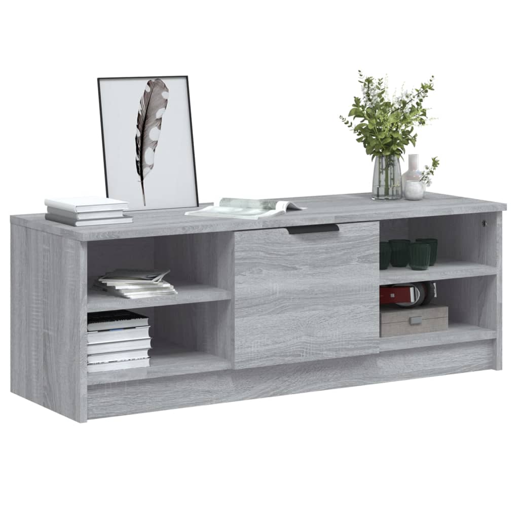 Meuble TV Sonoma gris 102x35,5x36,5 cm Bois d'ingénierie - XIOS