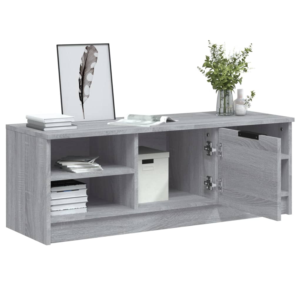 Meuble TV Sonoma gris 102x35,5x36,5 cm Bois d'ingénierie - XIOS