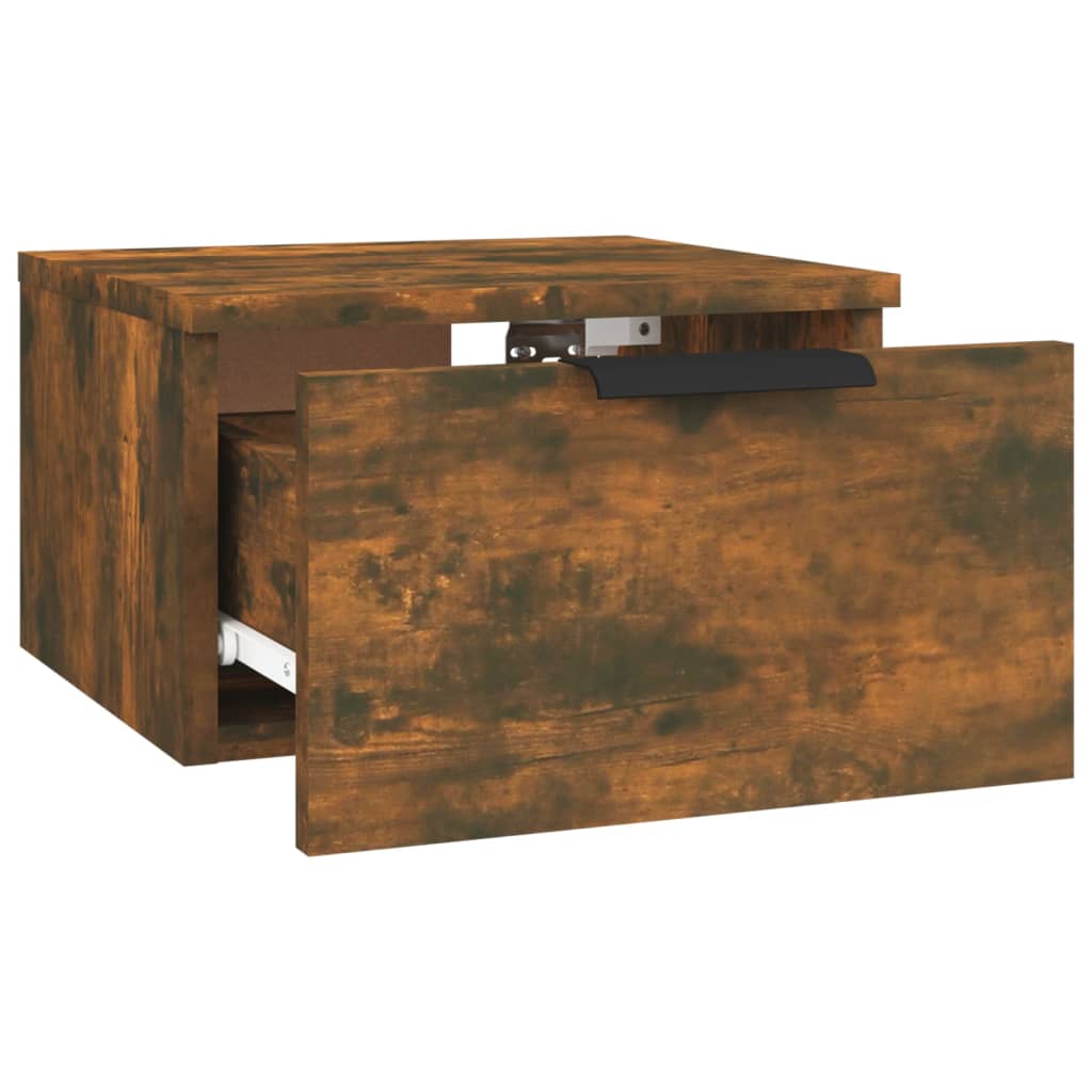 Tables de chevet murales 2 pcs Chêne fumé 34x30x20 cm - XIOS