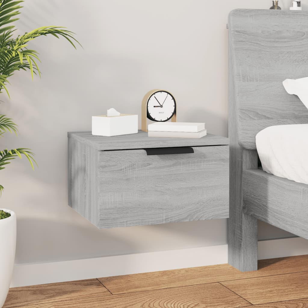 Tables de chevet murales 2 pcs Sonoma gris 34x30x20 cm - XIOS