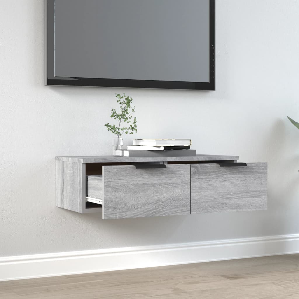 Armoire murale Sonoma gris 68x30x20 cm Bois d'ingénierie - XIOS