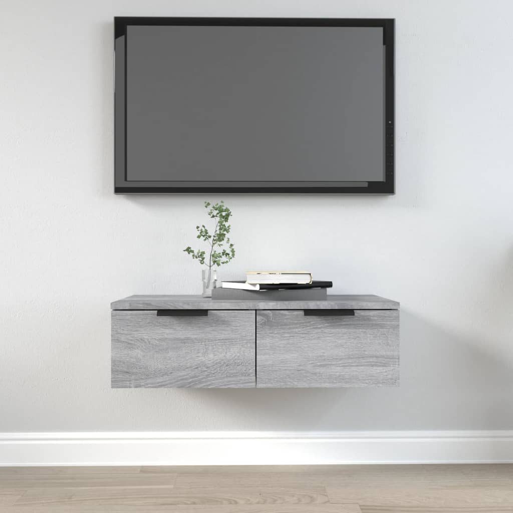 Armoire murale Sonoma gris 68x30x20 cm Bois d'ingénierie - XIOS