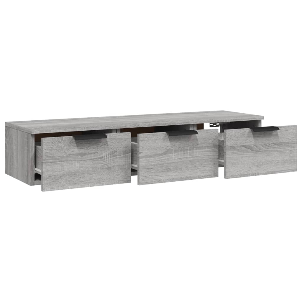 Armoire murale Sonoma gris 102x30x20 cm Bois d'ingénierie - XIOS