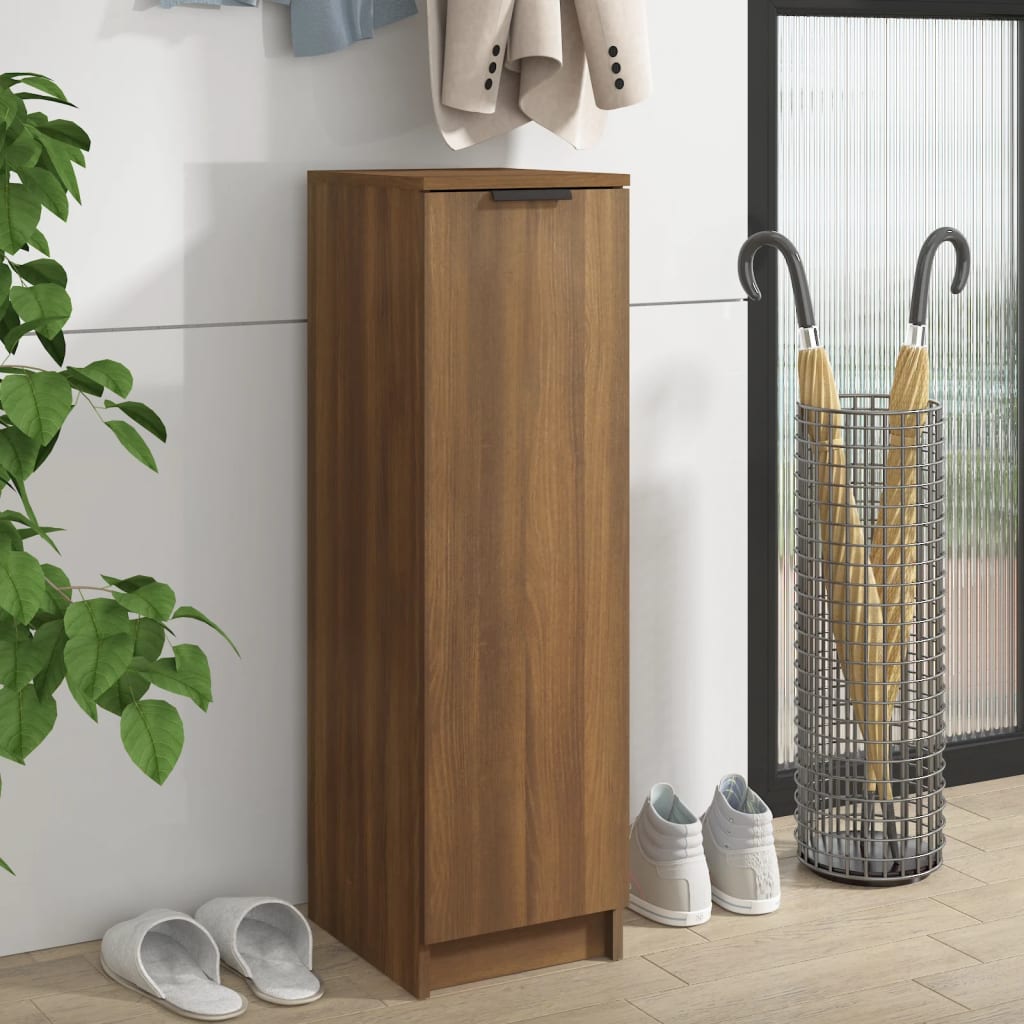 Meuble à chaussures Chêne marron 30x35x100 cm Bois d'ingénierie Armoires & meubles de rangement vidaXL