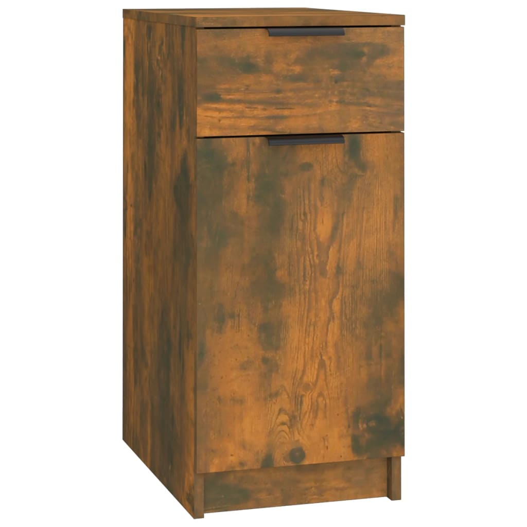 Armoire de bureau Chêne fumé 33,5x50x75 cm Bois d'ingénierie