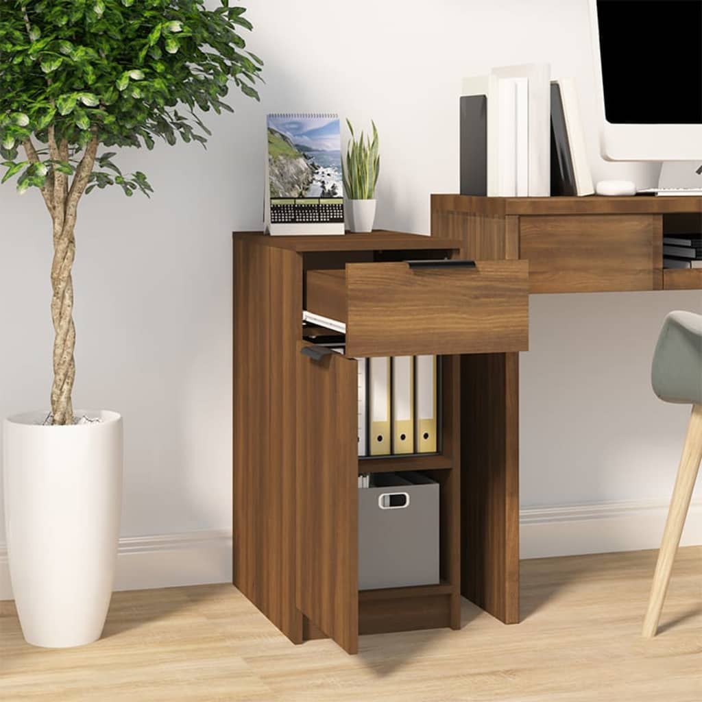 Armoire de bureau Chêne Marron 33,5x50x75 cm Bois d'ingénierie