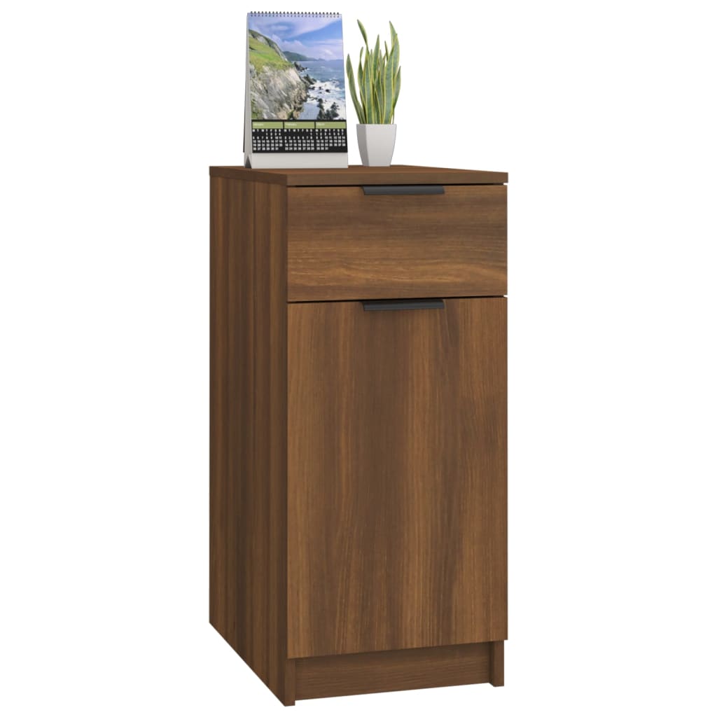 Armoire de bureau Chêne Marron 33,5x50x75 cm Bois d'ingénierie