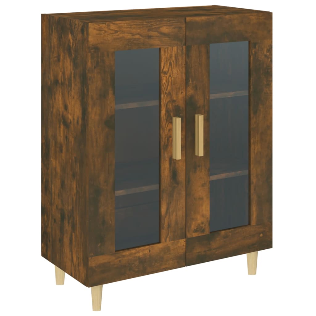 Buffet chêne fumé 69,5x34x90 cm bois d'ingénierie - XIOS