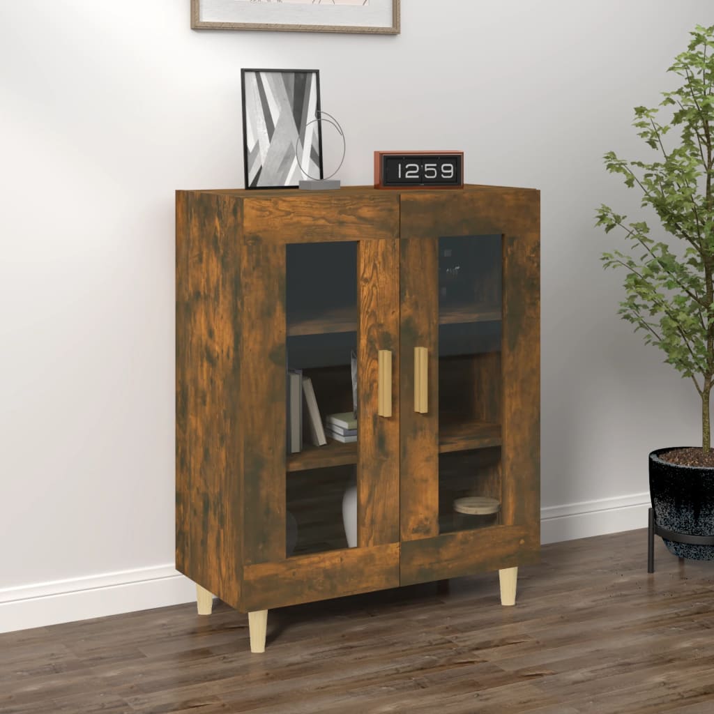 Buffet chêne fumé 69,5x34x90 cm bois d'ingénierie - XIOS