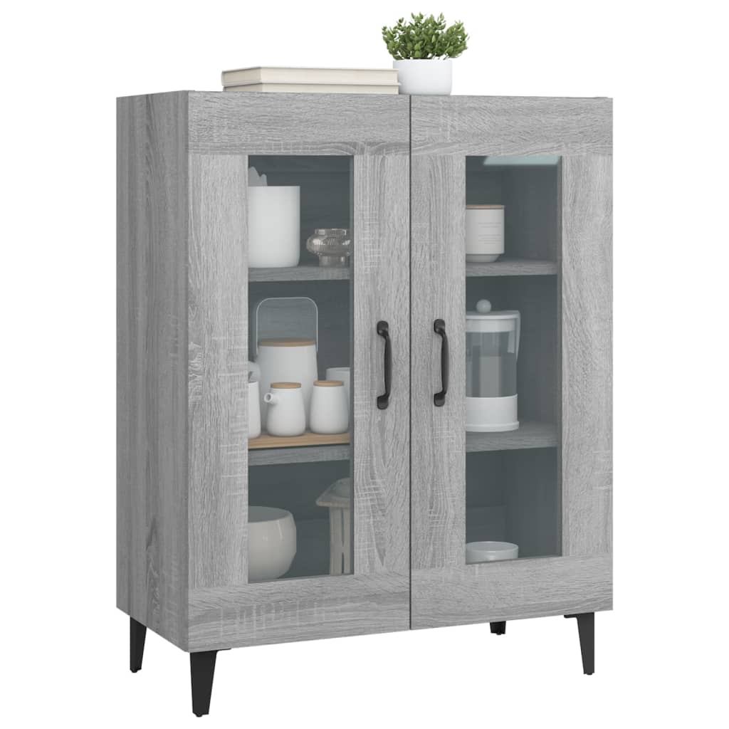 Buffet sonoma gris 69,5x34x90 cm bois d'ingénierie - XIOS