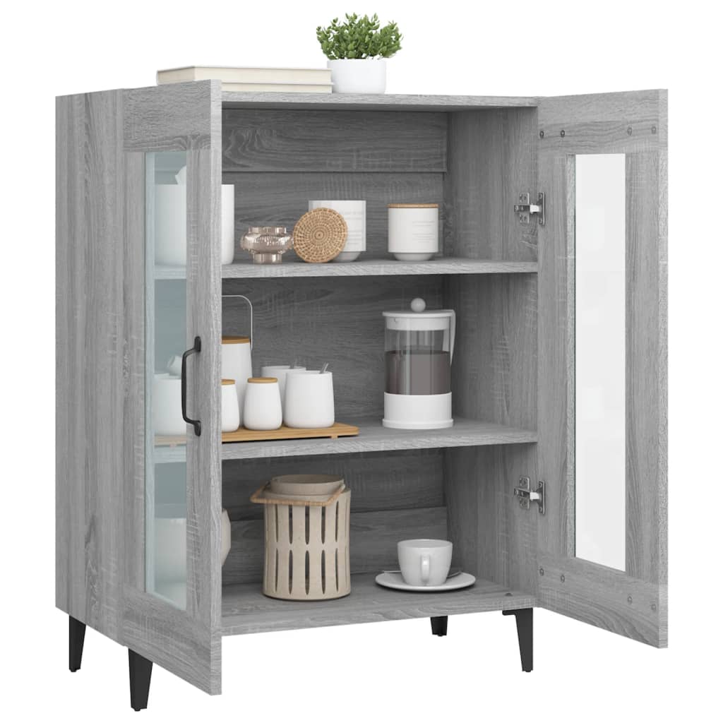 Buffet sonoma gris 69,5x34x90 cm bois d'ingénierie - XIOS