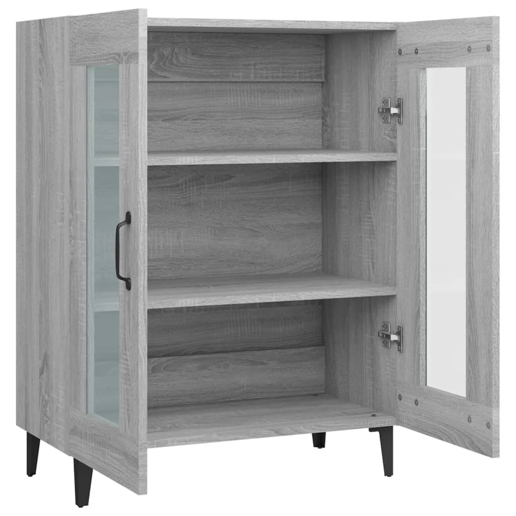 Buffet sonoma gris 69,5x34x90 cm bois d'ingénierie - XIOS