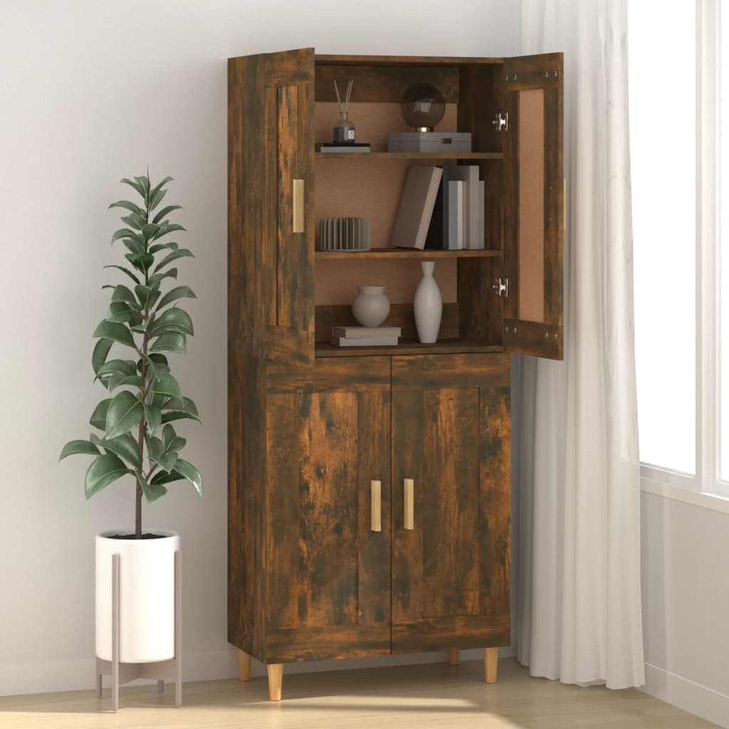 Buffet Chêne fumé 69,5x34x90 cm Bois d'ingénierie - XIOS