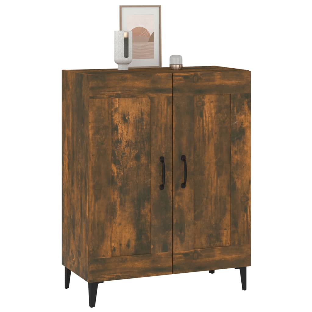 Buffet chêne fumé 69,5x34x90 cm bois d'ingénierie - XIOS