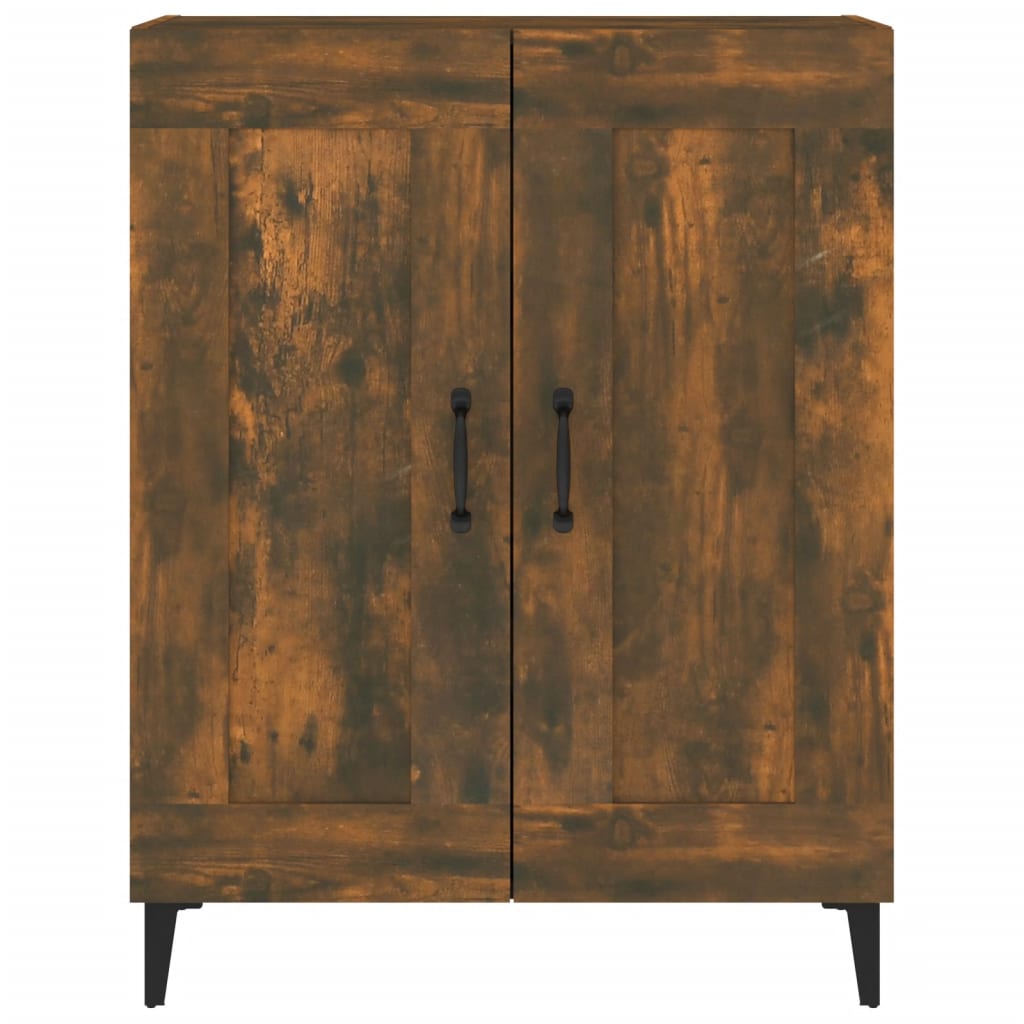 Buffet chêne fumé 69,5x34x90 cm bois d'ingénierie - XIOS