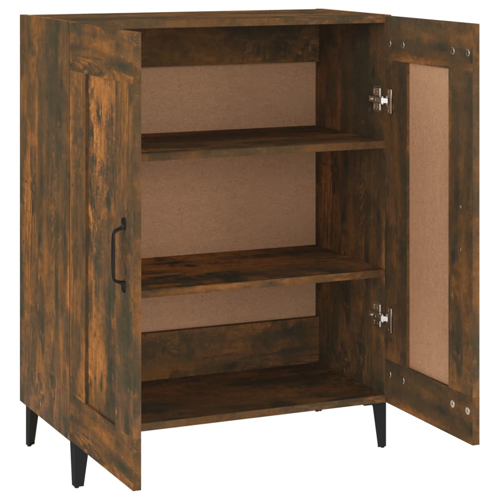 Buffet chêne fumé 69,5x34x90 cm bois d'ingénierie - XIOS