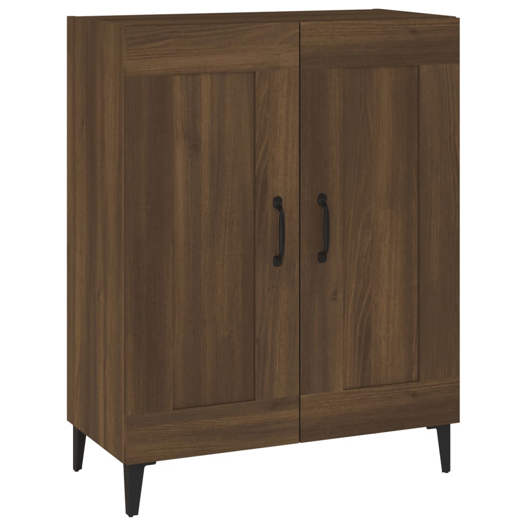 Buffet chêne marron 69,5x34x90 cm bois d'ingénierie - XIOS