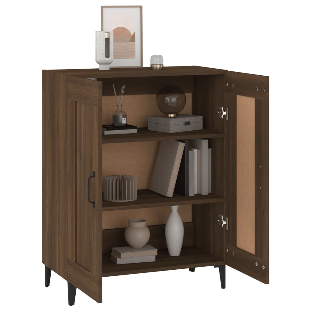 Buffet chêne marron 69,5x34x90 cm bois d'ingénierie - XIOS