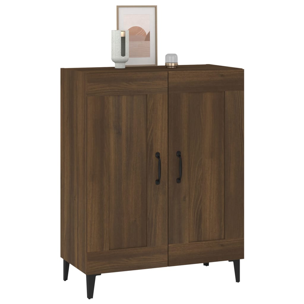 Buffet chêne marron 69,5x34x90 cm bois d'ingénierie - XIOS