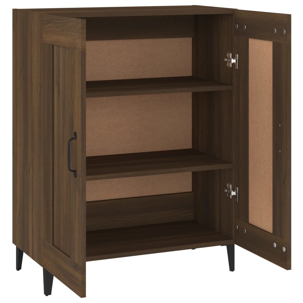 Buffet chêne marron 69,5x34x90 cm bois d'ingénierie - XIOS